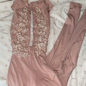 Oh Polly blush pink jumpsuit